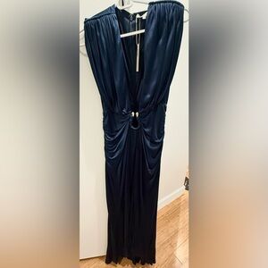 Ramy Brook Blue Halter Maxi Gown- new